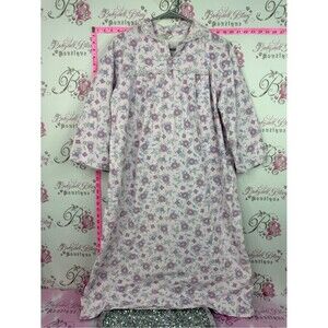 MOO MOO dress ' Floral Nightgown - Pink Floral Print